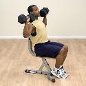 Great for dumbell shoulder press exercises